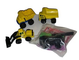 McDonald’s Thinks Lot Of 4 Crane, Dump truck, Bulldozer Lot Of 4 Vehicles  - $9.42