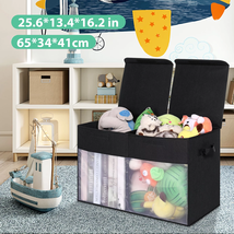 Toy Box for Kids, Toy Chests Organizers Storage for Boys and Girls with Flip-Top - $29.56