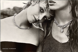 2001 Original Vogue Magazine Print Ad David Yurman Jewelry Sexy Women - $16.35