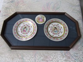 Shadow Memento Box, Schwartzburg Germany Plates And Limoge Medallion - $76.22