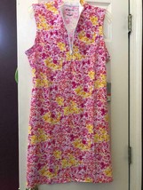Nwt Ladies Ibkul Colleen Hot Pink Sleeveless Mock Golf Dress Sizes M L &amp; Xl - £44.22 GBP