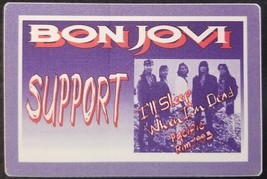 JON BON JOVI / RICHIE SAMBORA - OLD BON JOVI TOUR CONCERT CLOTH BACKSTAG... - £7.86 GBP
