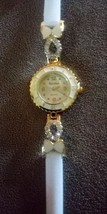 White Bling Bling Watch With Bows - £9.96 GBP