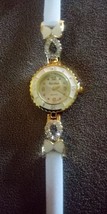 White Bling Bling Watch With Bows - $12.50