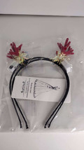 2 pcs LED Antler Headbands Light Up Reindeer Headband - £11.09 GBP