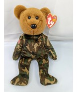 Ty Beanie Hero Patriotic Camo Teddy Bear Plush 8 Inch Stuffed Animal Toy - $8.95