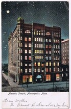 Postcard Masonic Temple Minneapolis Minnesota  - $3.95