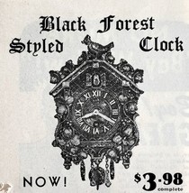 Black Forest Style Clock 1952 Advertisement Home Decor Success Products DWEE9 - £7.87 GBP