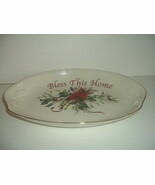 Lenox Bless This Home Winter Greetings with Cardinal Oval Dish Platter - $285.35 MXN