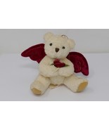 Russ Berrie Angel Teddy Bear Plush with Rose &amp; Wings Ornament - $284.92 MXN