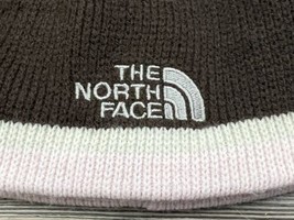 The North Face Youth Girls Brown/Pink Knit Beanie Stocking Cap Hat - £6.21 GBP