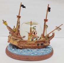 VTG Disney PETER PAN CAPT HOOK WENDY Musical Snow Globe &quot;YOU CAN FLY&quot; Lg... - £126.63 GBP