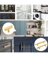 Stainless Steel Kitchen Square Cabinet Handles Gold T Bar Drawer Pulls L... - $18.83 CAD