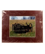 Matted Amish Photography Print, Wade Wilcox, Horse Drawn Hay Rake, Vinta... - $33.92 CAD