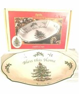 Spode Christmas Tree &quot;Bless This Home&quot;  10.5 In Platter  - $34.16 CAD