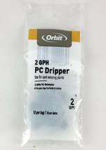 Orbit Drip Irrigation Plastic Pressure-Compensating 10 Pack Dripper 2 GP... - £9.22 GBP