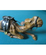SITTING CAMEL FIGURINES LEATHER MOLDED PICK ONE   - £100.58 GBP