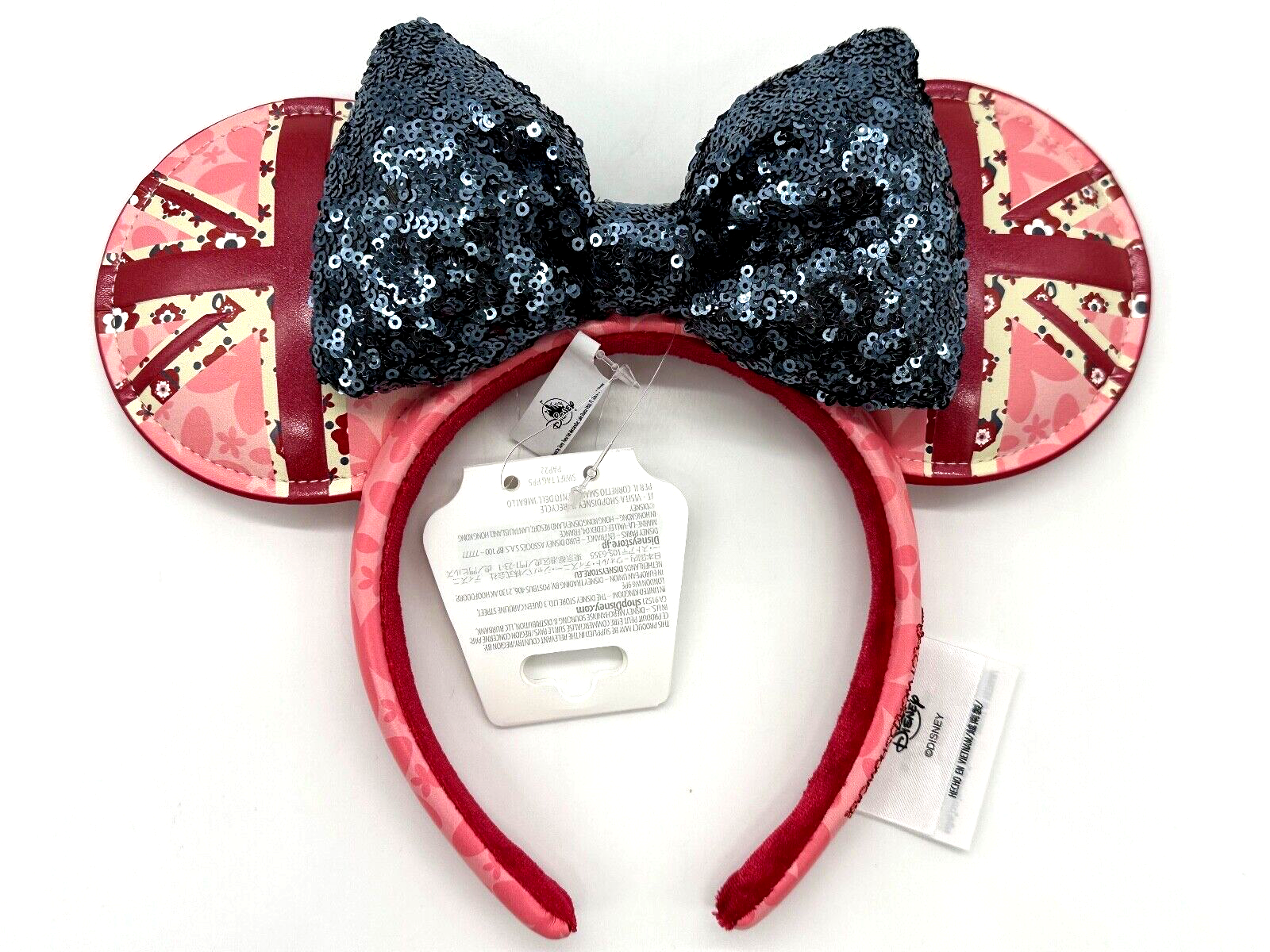 Disney Parks UK Pavilion Epcot World Showcase Minnie Mouse Ears Headband 2024 - $49.49
