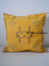 Handmade &amp; Hand-Stitched Moroccan Sabra Cactus Pillow Moroccan Cushion, ... - £51.50 GBP
