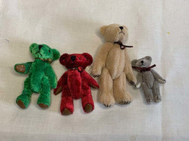 Boyds Bears miniature set of 4 jointed plush - £22.43 GBP