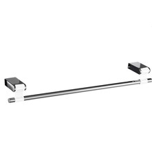 Iris Chrome White 18&quot; Medium Towel Bar/Towel Rail Holder/towel rack - £84.82 GBP