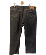 Levi&#39;s 501 Jeans 44x30 Dark Wash Straight Leg Cotton Vintage Style - $40.60 CAD
