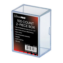 NEW Ultra Pro 100 Count 2-Piece Card Storage Box Case Sports Gaming MTG 81156 - £2.17 GBP
