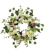 Artificial 18 in. Easter Wreath Spring Door Wreath Colorful Eggs Door De... - $342.62 MXN