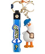 Duck creative soft pvc backpack duck doll pedant keychain - $13.72 CAD