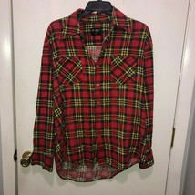 Vintage Westerfield Plaid Flannel Men&#39;s Shirt SZ Large Soft Made In Hong... - £23.29 GBP