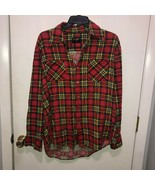 Vintage Westerfield Plaid Flannel Men&#39;s Shirt SZ Large Soft Made In Hong... - €25,78 EUR