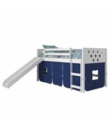 Christopher Children&#39;s Bed with Slide &amp; Blue Tent - $10,917.65 MXN+