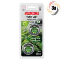 3x Packs Swiss Blend MotorTrend Pine Vent Clip Air Freshener | 2 Clips Per Pack - £12.41 GBP