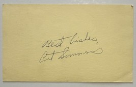 Curt Simmons (d. 2022) Signed Autographed Vintage Government Postcard GP... - $276.65 MXN