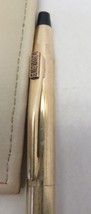 Vintage Cross 1/20 12kt Gold Filled Mechanical Pencil Digital white leather case - $14.92