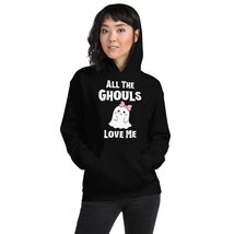 All The Ghouls Love Me Halloween Unisex Hoodie Black - $36.51+