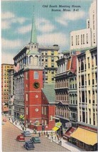 Massachusetts Postcard Boston Old South Meeting House - £1.74 GBP