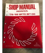 1978 1982 Honda Boat Engine BF75 BF100 Service Shop Repair Manual OEM Lo... - $67.84 CAD