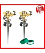 Adjustable 2 Pack Lawn Sprinklers - Waterproof Zinc Alloy Heads for Your... - $770.75 MXN