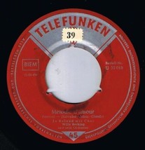 Jo Roland wit Willy Berking Melodie d&#39;amour 45 rpm Was ist schon dabei - £8.52 GBP