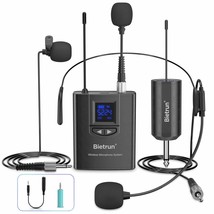 Uhf Wireless Lavalier Lapel Microphone System/Headset Mic/Stand Mic, 165Ft Range - £51.67 GBP