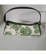 Victoria&#39;s Secret Handbags Make-Up Bag Green And Beige Floral Pattern Bl... - $8.56