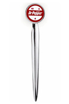 Doctor Dr. Pepper 10 4 2 ad Letter Opener Metal Silver Tone Executive Knife - $14.39