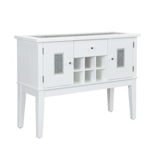 Elizaveta 48&quot; Server, Faux Crystal Diamonds &amp; White High Gloss Finish - $17,358.30 MXN