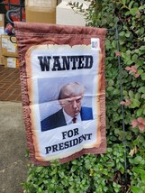 Wanted For President 1776 2024 12X18 Trump President Maga Nation Usa American - £17.77 GBP