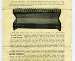 Piedmont Red Cedar Chest &amp; Upholstered Wardrobe Couch Brochure 1930&#39;s - $21.75