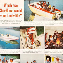 1958 Johnson Sea Horse V50 Motors Outboard Advertisement Fishing Boating... - $9.00
