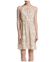 New Tommy Hilfiger Beige White Floral Chiffon Dress Size 14 Size 16 $124 - £38.25 GBP