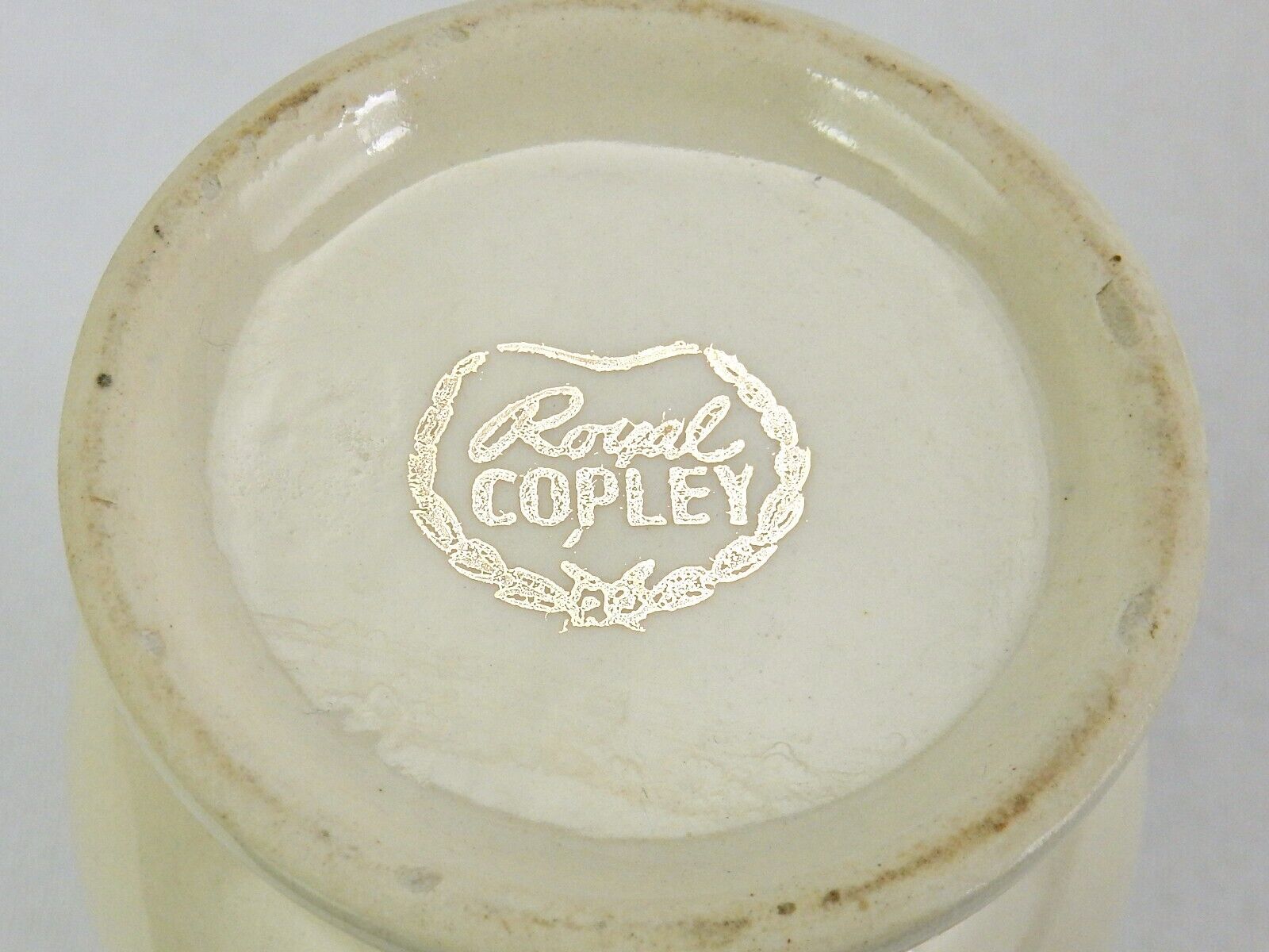 Vintage Royal Copley Urn Vase, Twin Beaded Handles, Wildflower Pattern, 6.25" Item image 6