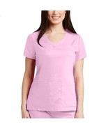 Barco Grey&#39;s Anatomy 41460 Lilac Pearl Pink Princess V Neck Scrub Top 5XL - $443.88 MXN